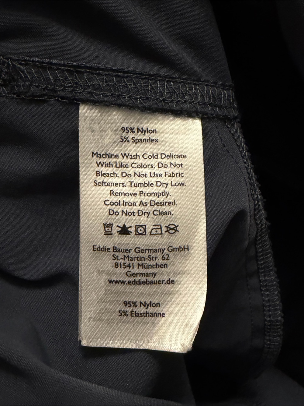Eddie Bauer First Ascent Men’s 35 Hiking Cargo Shorts Black Navy Lot of 2 - Picture 7 of 8
